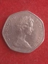 50 пенса 1973 г. Великобритания., снимка 2