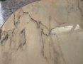 Кръгла холна маса с бронзови крака, снимка 4