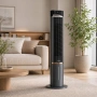 Вентилатор кула Oliver Voltz OV51761CT, 75W, 3 скорости, резервоар 3 л., охлаждане, Черен, снимка 3