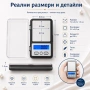 Точна малка джобна електронна везна кантар мини 0.01 до 200г за храна бижута злато камъни бижутерска, снимка 3