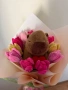 Букет от плюшена тел с плюшена играчка капибара, снимка 1