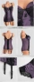 Луксозно боди с жартиери "Deep Violet & Black Lace" – Елегантност и стил

, снимка 7