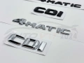 Емблема за багажник надпис Mercedes 4matic cdi цди 4матик, снимка 4