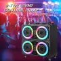 Безжична светеща караоке тонколона 4x8 инча NDR-8888, снимка 5
