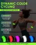 Fitense Акумулаторни LED гривни за ръка, комплект от 2 броя, екипировка за бягане с висока видимост , снимка 2