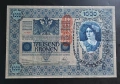 Австрия.
1000 крони.
1902 година.
Вертикален печат., снимка 1