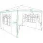 Топ оферта! Градинска шатра павилион 3x4x2.5 м синя – Парти шатра със стени, 4 прозореца и вход , снимка 6