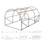 ПРОМО!! Сглобяема Тунелна Оранжерия 3х2х2 метра, снимка 3