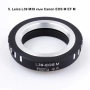 Адаптер за обектив Sony E Mount Canon Nikon M42 FD MD Micro 4/3 EOS M FOTGA, снимка 5