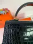 Hermes Kelly Crocodile Leather Handbag 22 cm, снимка 6
