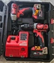 Milwaukee M18 комплект – ударен гайковерт + ударен винтоверт + 2 батерии 4Ah + зарядно + куфар, снимка 1