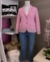 Розово сако "Gucci" с омбре ефект и нежни кристали, снимка 1