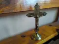Кръст месинг "1950г." "15/8см" "25€"!+Доставка!, снимка 1