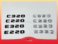 Mercedes надпис e320, e220, c320, c220, бадж, емблема, снимка 1