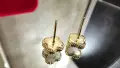 Van Cleef & Arpels VCA Gold Mother of Pearl Sweet Alhambra Дамски Обеци, снимка 11