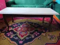 Ретро холна маса с извити дървени крака, снимка 1
