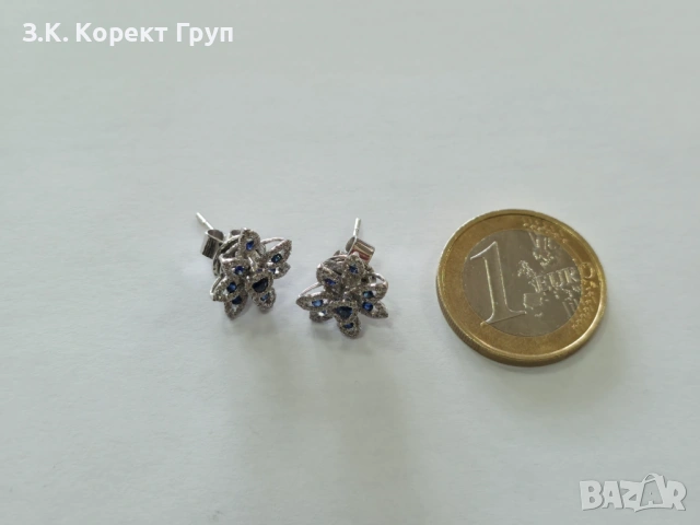 Дамски златни обеци 18К 750 / 4,51гр., снимка 9 - Обеци - 54581945
