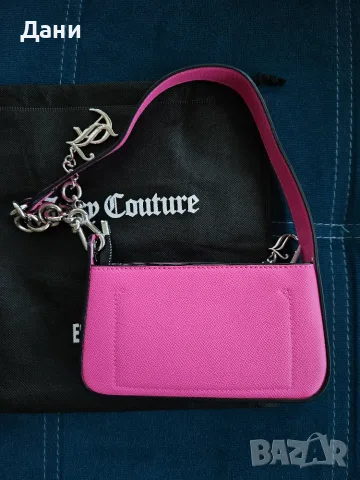 Продавам чисто НОВА малка секси Дамска чанта Juicy Couture, оригинална, розова, снимка 4 - Чанти - 55547819