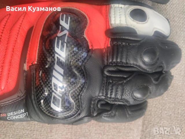 Ръкавици Dainese Carbon 4 Long Leather Gloves, снимка 4 - Аксесоари и консумативи - 54387193