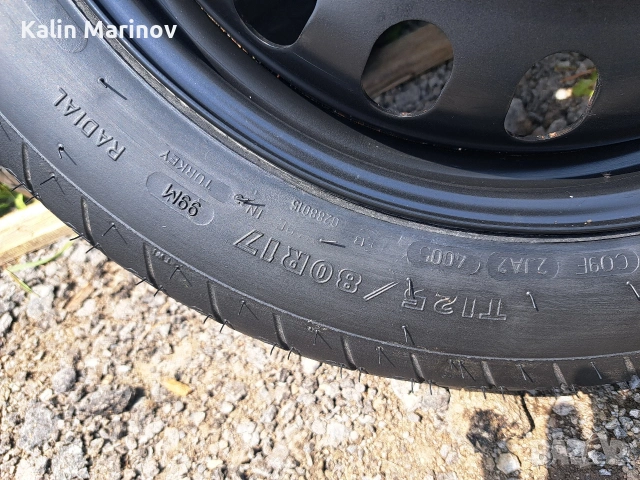 резервна гума патерица 5х112 17 цола за VAG ГРУПАТА, снимка 2 - Гуми и джанти - 54476863