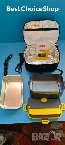Електрическа отопляема кутия за храна Aotto 90W 3-в-1 – 12V/24V/220V