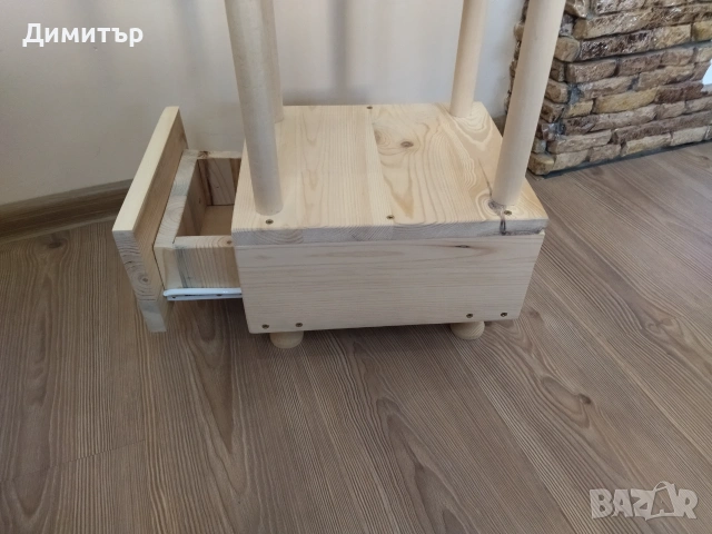 Ръчно изработена етажерка ( НАТУРАЛНА ) !, снимка 10 - Етажерки - 55243649