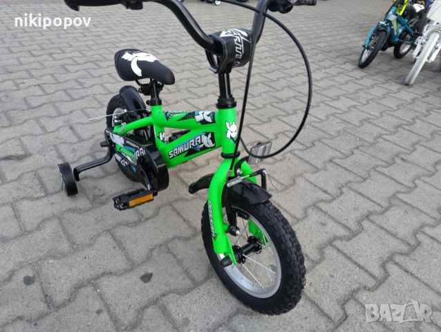 BG Детски велосипед 12" SAMURAJ зелен, снимка 4 - Велосипеди - 54334116
