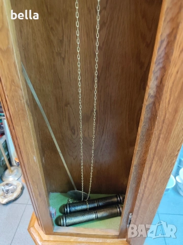 Рядък немски паркетен часовник SBS Feintechnik – West Germany, снимка 8 - Антикварни и старинни предмети - 54043278