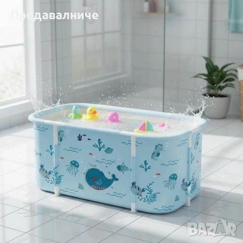 Сгъваема преносима вана XXL, снимка 2 - Душ кабини и вани - 54264800