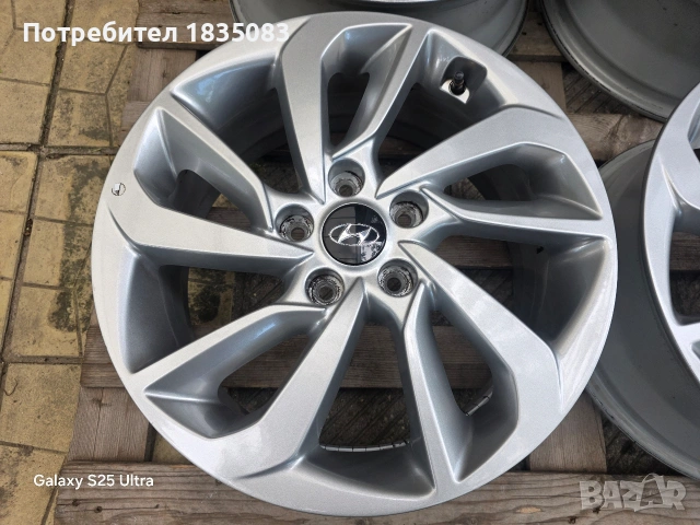 Лети джанти 17ки 5х114.3 Hyundai, снимка 5 - Гуми и джанти - 54855055