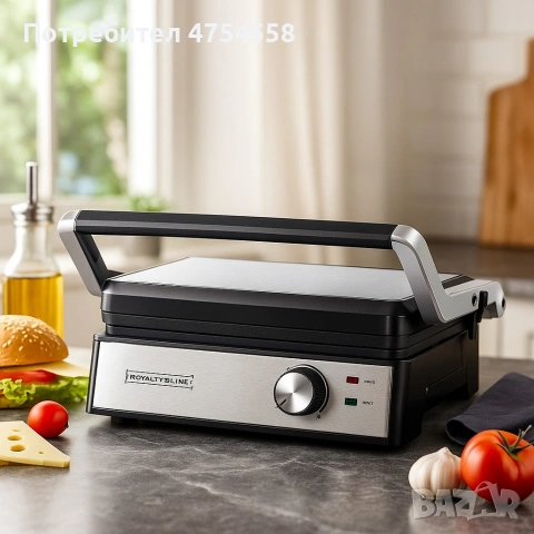 Електрически грил-тостер 2в1 Royalty Line RL-PG7933