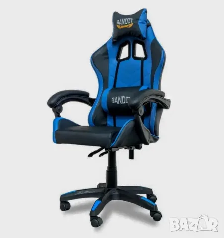 BANDIT BLUE THUNDER: Офис, Геймърски стол, снимка 3 - Столове - 55578479