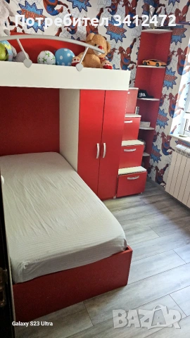 ПРОДАВАМ ДЕТСКО ДВУЕТАЖНО ЛЕГЛО – 500 €, снимка 2 - Мебели за детската стая - 54986176