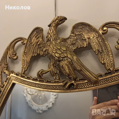 Конзола и огледало, месинг, снимка 4 - Антикварни и старинни предмети - 55597091