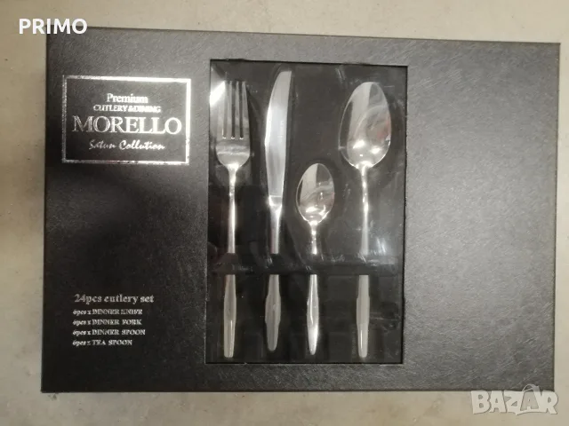 Комплект прибори за хранене MORELLO Silver Collection – 24 части, снимка 2 - Прибори за хранене, готвене и сервиране - 55474898