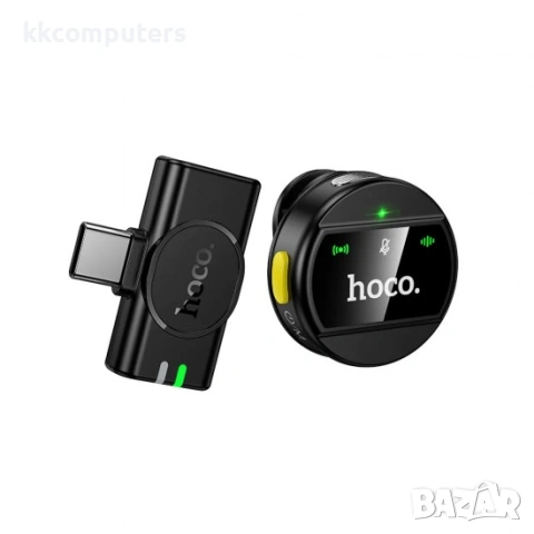 Безжичен микрофон Hoco L21 USB-C, с приемник, черен, снимка 2 - Селфи стикове, аксесоари - 54855986