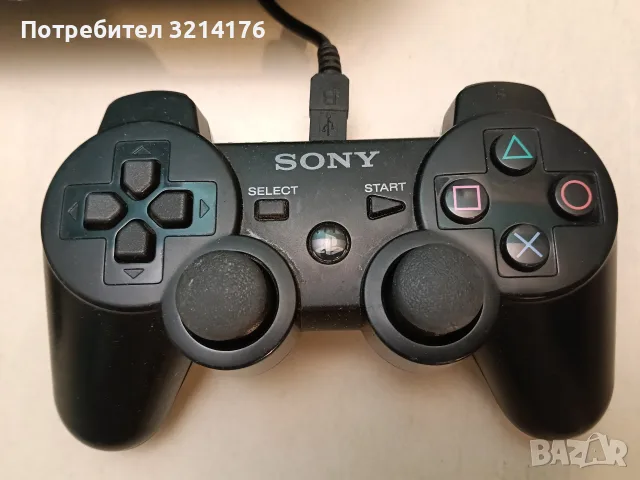 SONY Playstation PS3 Super Slim. 12GB; 2 оригинални джойстика + 5 диска с игри; LAN кабел, снимка 4 - PlayStation конзоли - 55429967