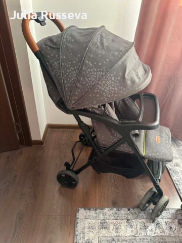  Лятна количка CHIPOLINO Ейприл сив лен, снимка 4 - Детски колички - 55151147