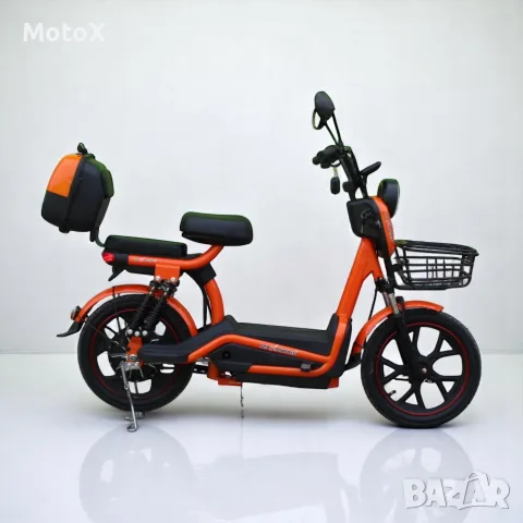 Електрически двуместен скутер – велосипед  със 18″ гуми, 750W, 48V/20Ah, снимка 3 - Мотоциклети и мототехника - 55376575