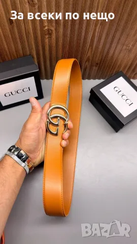 Gucci Унисекс Колан Естествена Кожа - Различни Цветове Код SK1958, снимка 2 - Колани - 55535503