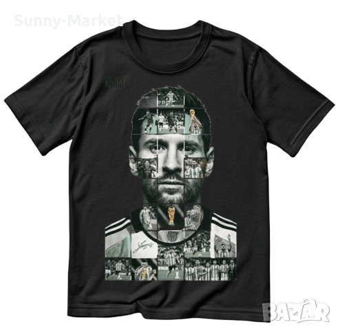 Тениска Меси Messi принт печат футболна фланелка размери от S-5XL, снимка 2 - Тениски - 54989616