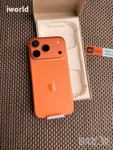 НОВ❗️ iPhone 17 Pro ❗️Лизинг от 45€/мес❗️ Cosmic Orange 🍊 ✖️256Gb✖️ НЕактивиран❗️ГАРАНЦИЯ❗️, снимка 5 - Apple iPhone - 54519904