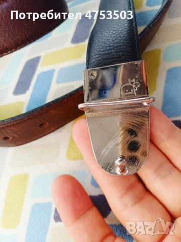 Dior двулицев колан, снимка 2 - Колани - 54343113