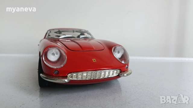 Ferrari 275 GTB 4 от 1966 г. в мащаб 1:18. Произведен е от компанията ERTL , USA. , снимка 7 - Коли, камиони, мотори, писти - 54991343