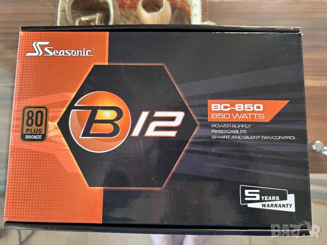 Качествено захранване Seasonic B12 BC-850W  , снимка 13 - Захранвания и кутии - 54238971