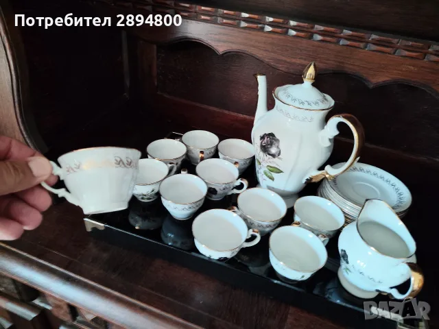 Сервиз за кафе порцелан , снимка 2 - Антикварни и старинни предмети - 55544503