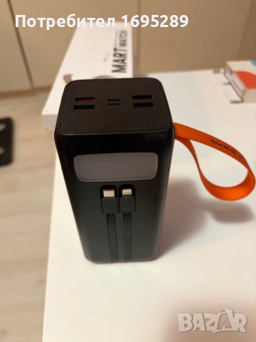 Външна батерия 50000 mAh,4 usb порта,type C,черна, снимка 3 - Външни батерии - 54981660