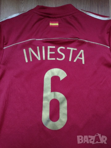 #6 Iniesta Spain - юношеска футболна тениска на Испания, снимка 2 - Футбол - 54901334
