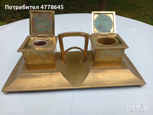 стара, антична мастилница., снимка 5 - Антикварни и старинни предмети - 54890271