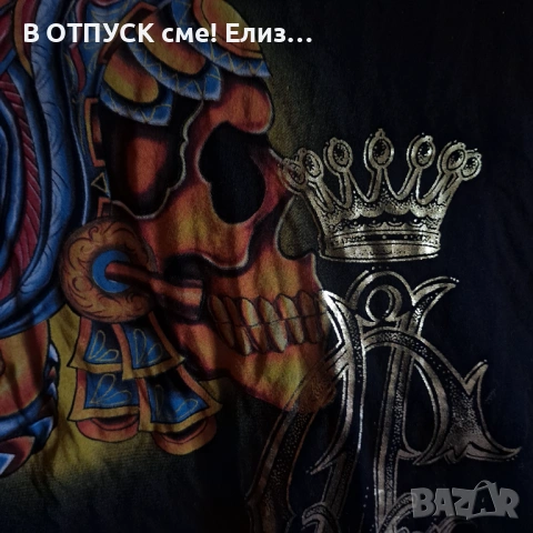 Тениска Christian Audiger Ed Hardy tattoo made in USA, снимка 2 - Тениски - 54820983